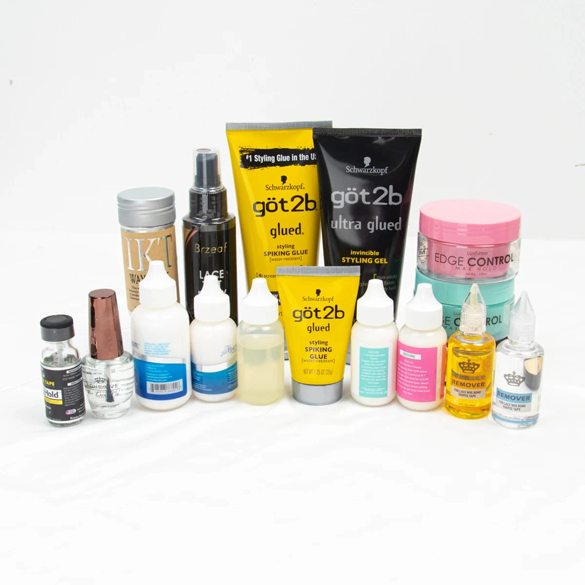 Got2b Glued Invincible Styling Hair Gel Got2b Ultra Glued Water Resistant Spike Grip Chunk Wig Accessories Strong Hold 1.25/6oz