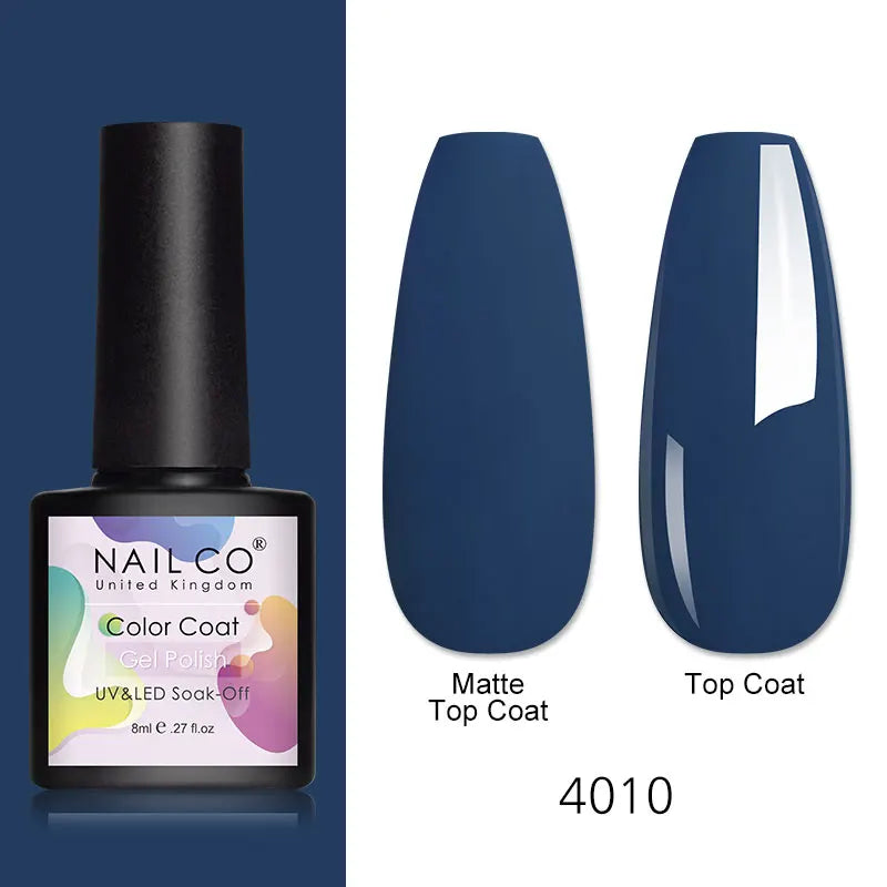 NAILCO 8ml Pink Red Colors Gel Nail Polish Nail Art Varnishes Gel Lacquer Coat LED Nails Manicure Design UV Gel Varnish Soak Off