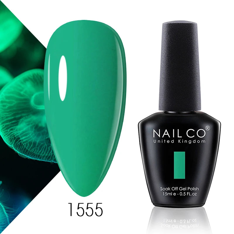 NAILCO 15ml Blue Gel Polish UV Gel Polish Varnish Hybrid DIY Nails For DIY Manicure Semi Permanent Soak Off LED Gel Nail Polish