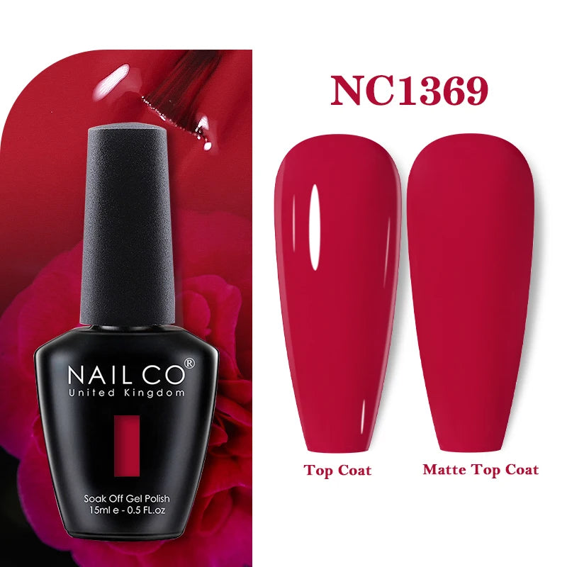 NAILCO 283Colors Gel Nail Polish Top Base Vernis Semi Permanent UV Gel Varnish Nails Art Varnish Hybrid Manicure