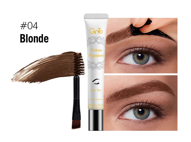3 Days Peel-off Eyebrow Tint Waterproof Brow Tattoo Dyeing Gel Long-lasting Eyebrows Makeup Cosmetic Tool