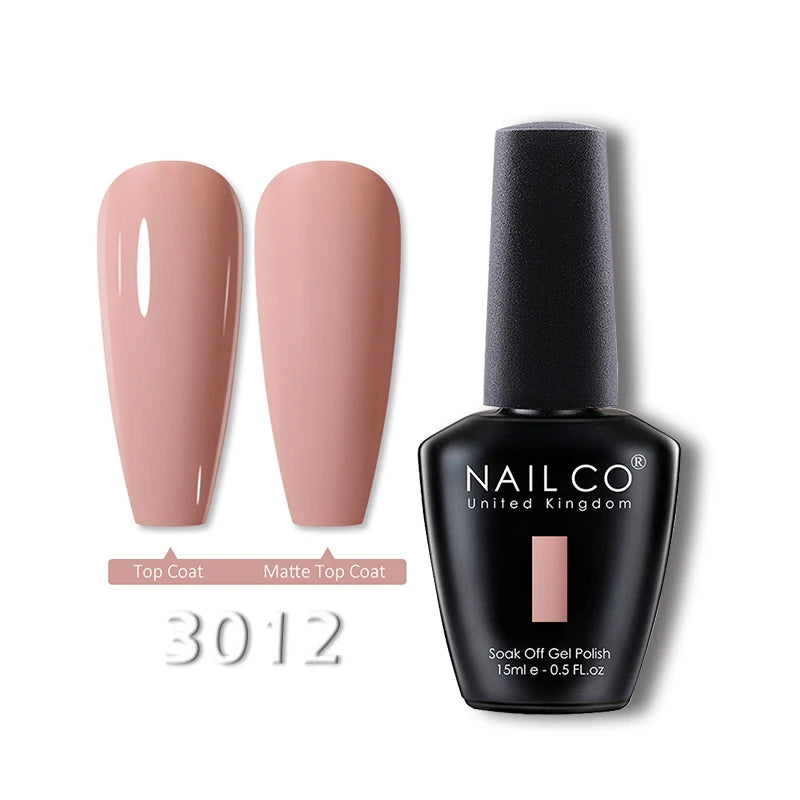 NAILCO 15ml Translucent Gel Nail Polish Semi-permanent Enamels Varnish For UV Nails Art Hybrid LED Nail Gel Transparent Manicure