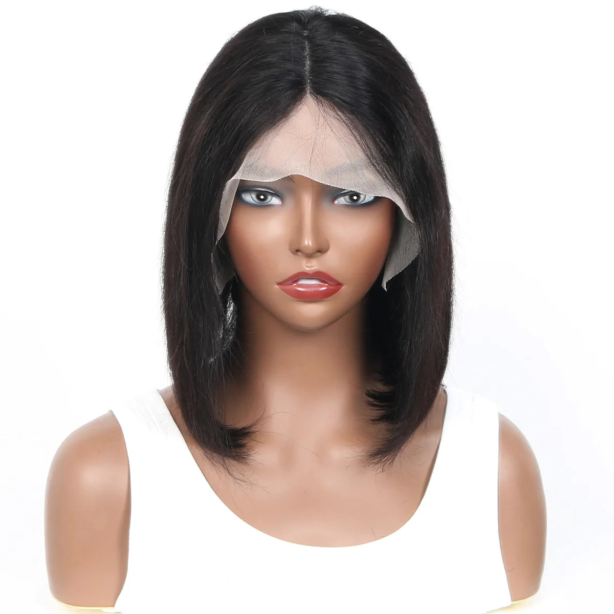Brazilian 4x4 Lace Closure Wig Highlight Colored Human Hair Wigs Highlight Brown Bob Wigs Straight Remy Hair 180 Density On Sale