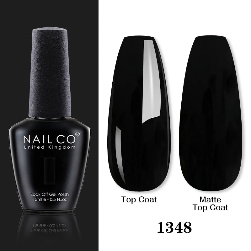 NAILCO 15ML Top coat Base coat Gel nail polish nails art Semi Permanent Lacquer Varnish Hybrid nail supplies for professionals