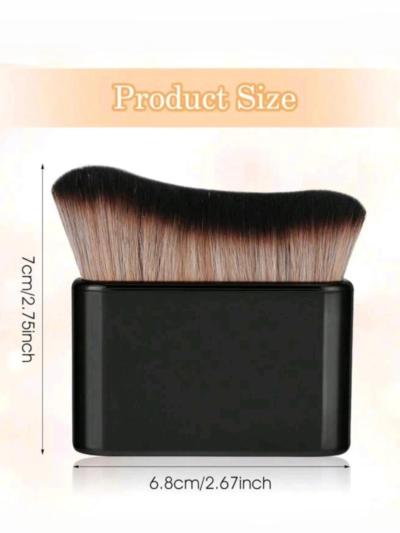1 Foundation Brush Rose Gold Tanning Mixed Brush Foundation, Blush, Eye Shadow, Bronze, Facial and Neck Foundation Brush High and Low Foundation Brush