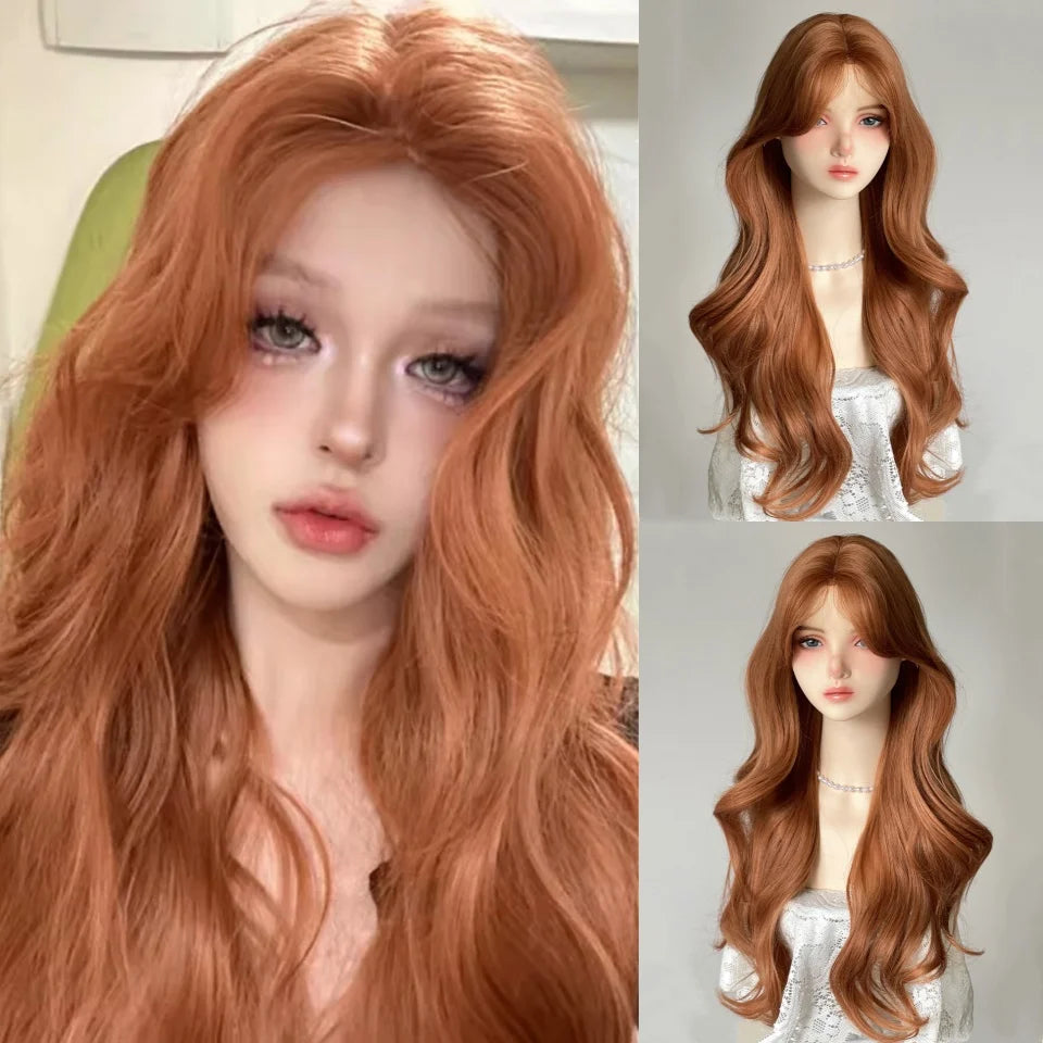 Platinum Blue Gradient Long Curly Wig - Heat Resistant Synthetic Cosplay