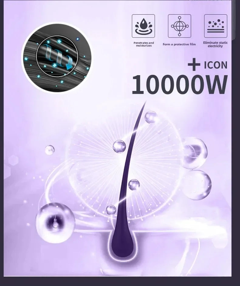 Professional hair salon use hair dryer with high speed, quick drying, ionized heat protection function. For home use and hotel