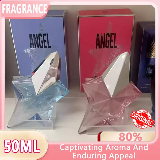50ML Angel Eau De Parfum Refillable Spray Standing Star New Pheromone Elegant Charm Fresh Natural Vitality Perfume Spray