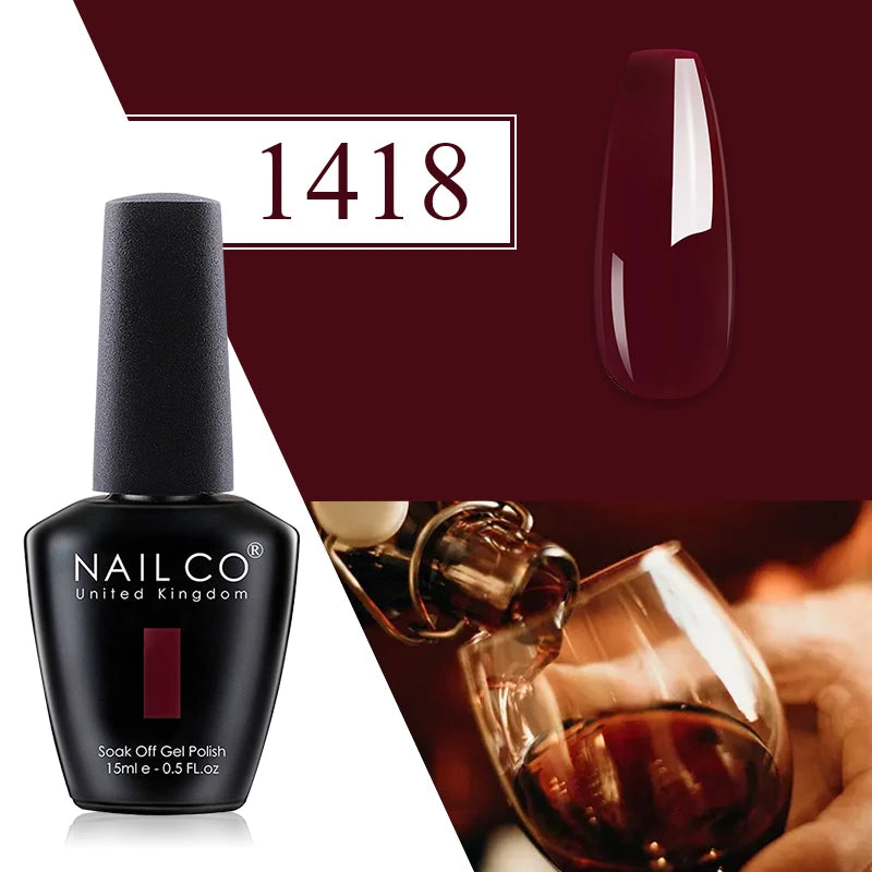 NAILCO 15ml TOP BASE Gel Polish Vernis Semi Permanent UV Varnish Nail Polish For Nails Art Gel Manicure Design Varnish Hybrid