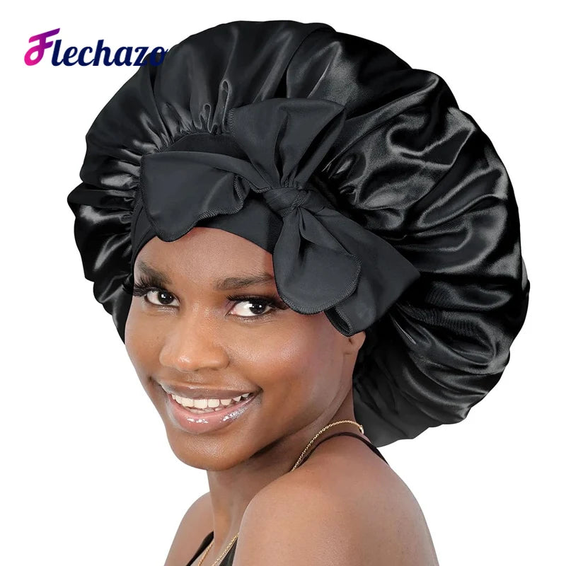 100 Mulberry Silk Hair Bonnet Personalize Logo Satin Sleeping Cap 10-50Pcs Wholesale Overnight Hair Protect Bonnets Anti-Frizzy