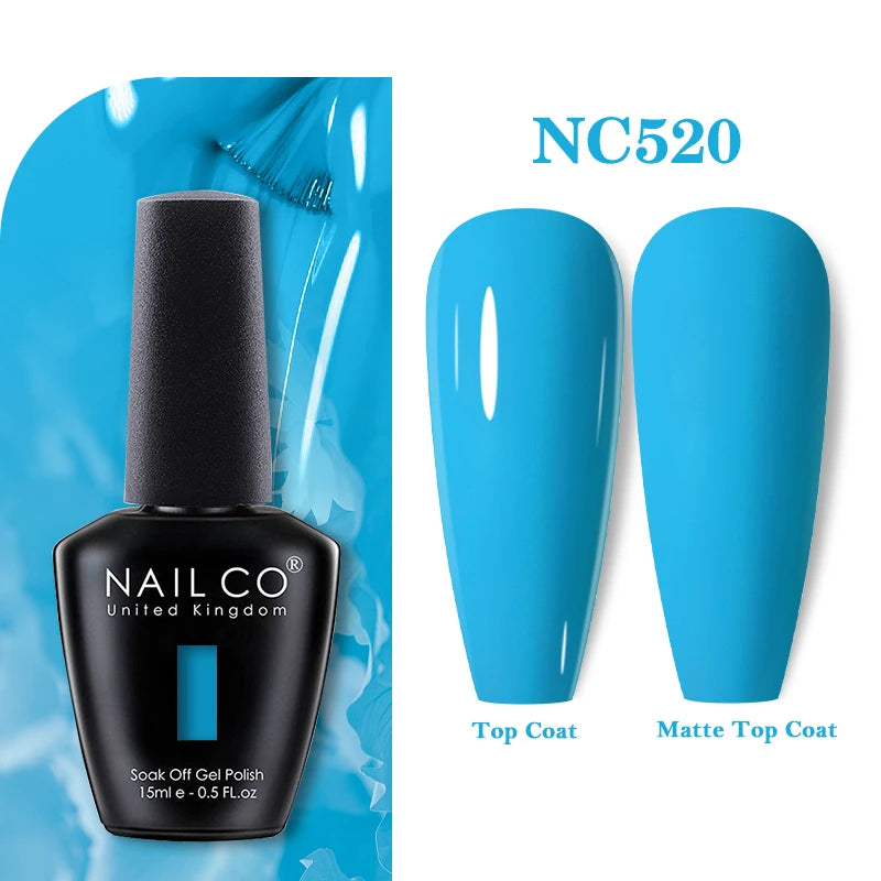 NAILCO 283Colors Gel Nail Polish Top Base Vernis Semi Permanent UV Gel Varnish Nails Art Varnish Hybrid Manicure