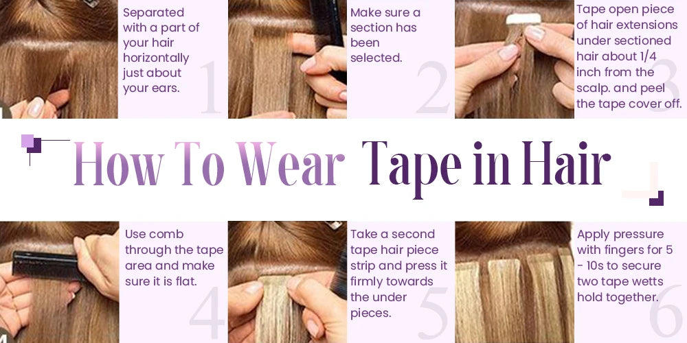 Laavoo Remy Tape in Hair Extensions 100% Real Human Hair Straight Natural 12-24inch 20pcs&40pcs Double Sided PU Skin Weft Hair