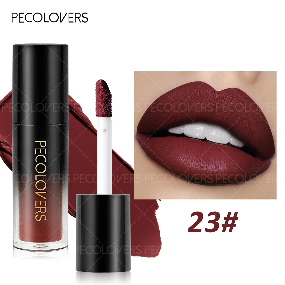 Christmas 1PC Matte Velvet Liquid Lipstick - Non-Sticky Waterproof, Ideal Gift
