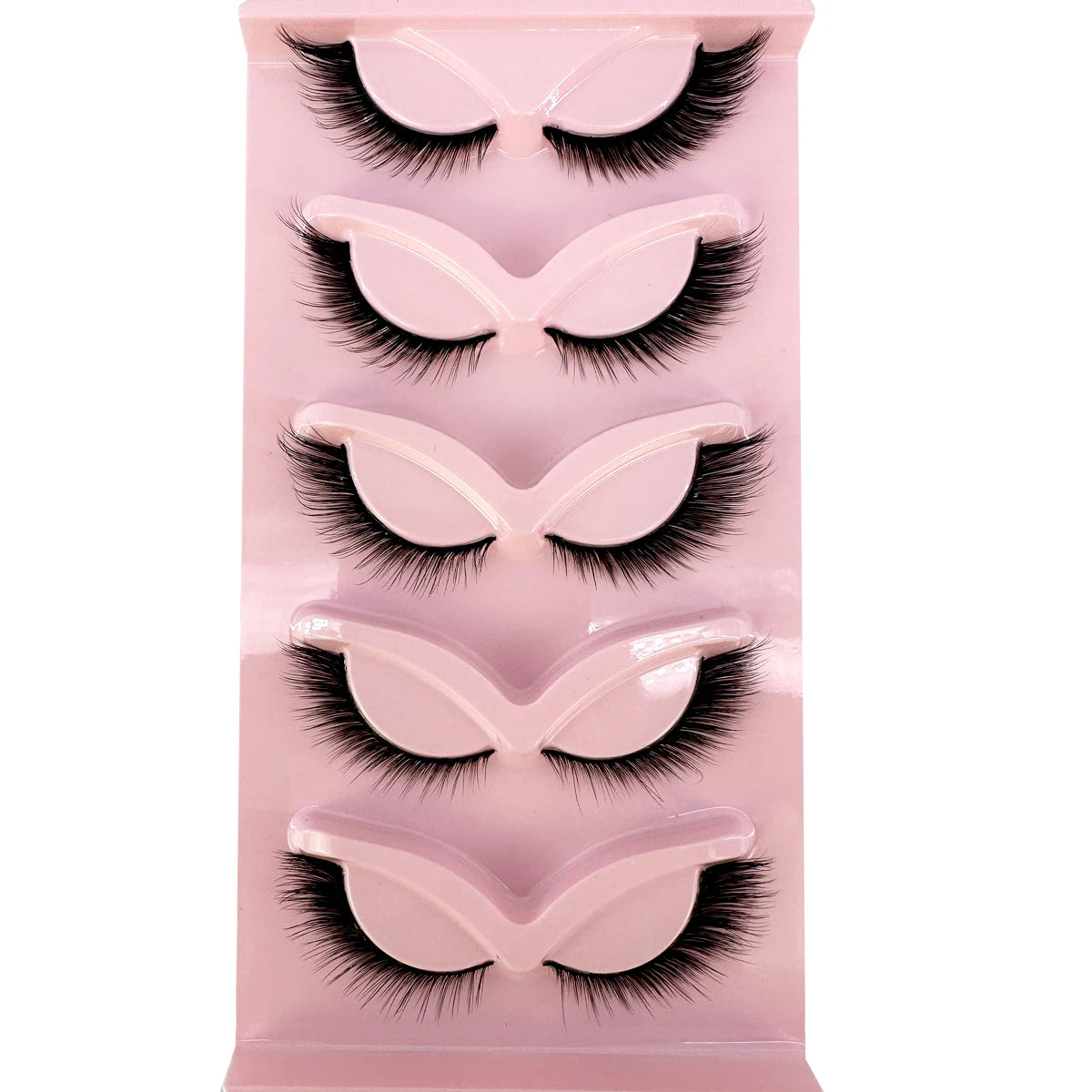 New Cat Eye Lashes Mink Eyelashes 3D Curl Winged Natural Realistic Messy End Eye Elongated Thick False Eyelashes Soft Fake Lashe