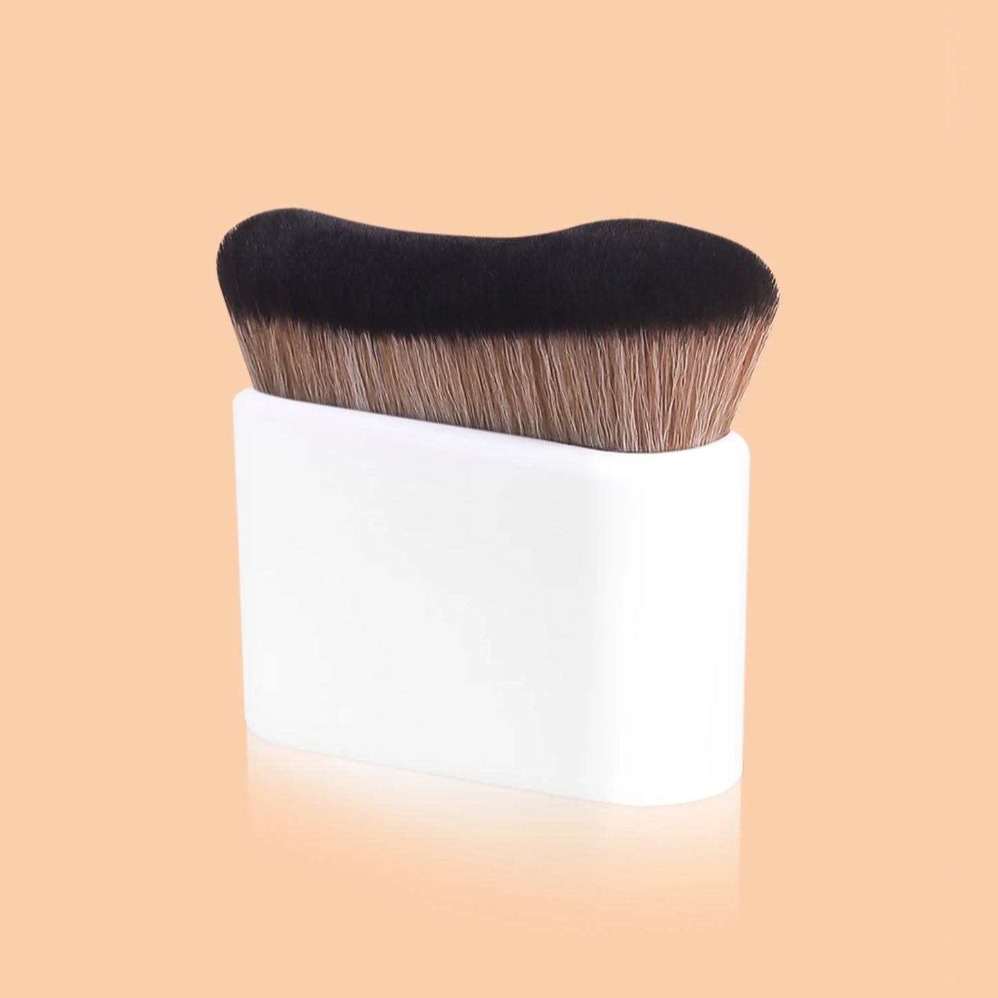 Foundation Brush, 1pcs Plastic Creative	wave Fit Perfectly Cosmetic Brush	at home or On-the-Go