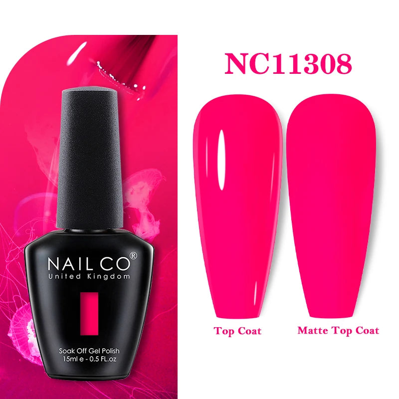 NAILCO 283Colors Gel Nail Polish Top Base Vernis Semi Permanent UV Gel Varnish Nails Art Varnish Hybrid Manicure