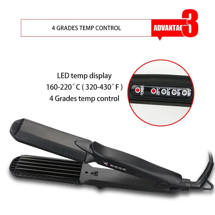 Hair Straightener Flat Iron 4-in-1 Interchangeable Plates Fast  Electric Ceramic Hair  Wave Hair Styling