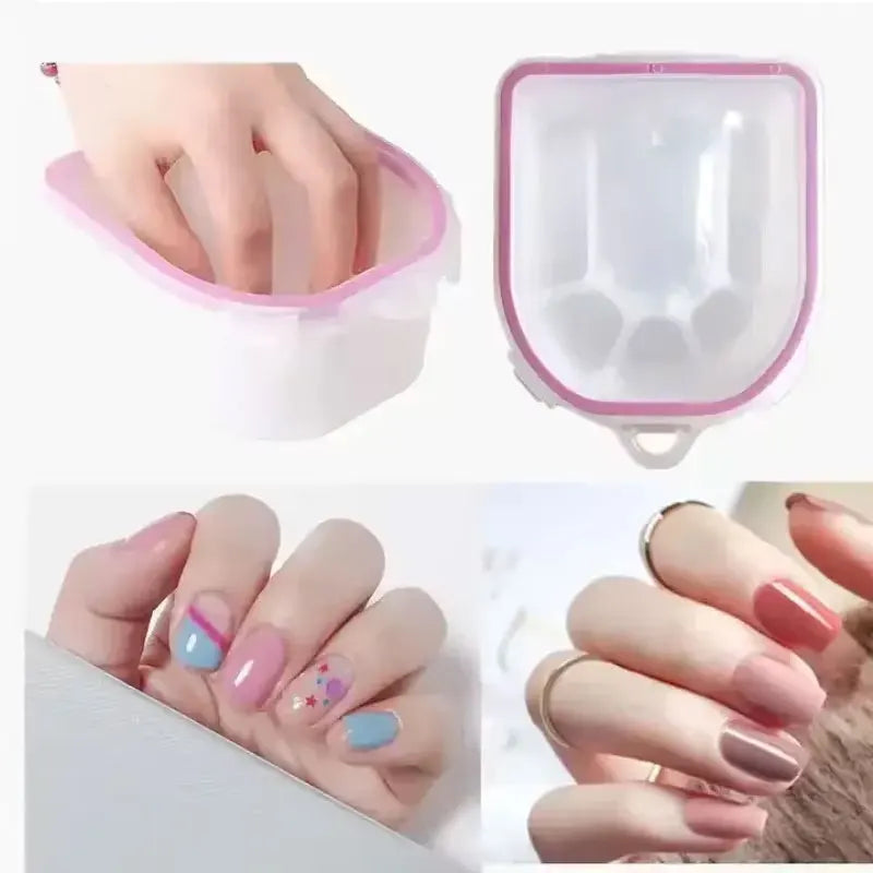 【Hot sales】Nail Polish Remover Soak Bowl Nail Art Treatment Health Tools Durable Horny Care Bubble Bowl