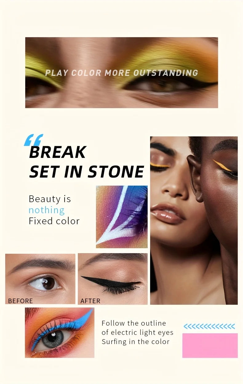 Matte Liquid Eyeliner, Matte Finish, Silky Smooth and Quick-Drying, Long-Lasting, Waterproof and Smudge-Proof,Eye Makeup