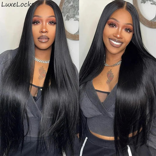 Long Straight Human Hair Wigs 100% Brazilian Remy Hair for Women 4x4 13x4 13x6 Lace Frontal Human Hair Wigs Glueless Wigs