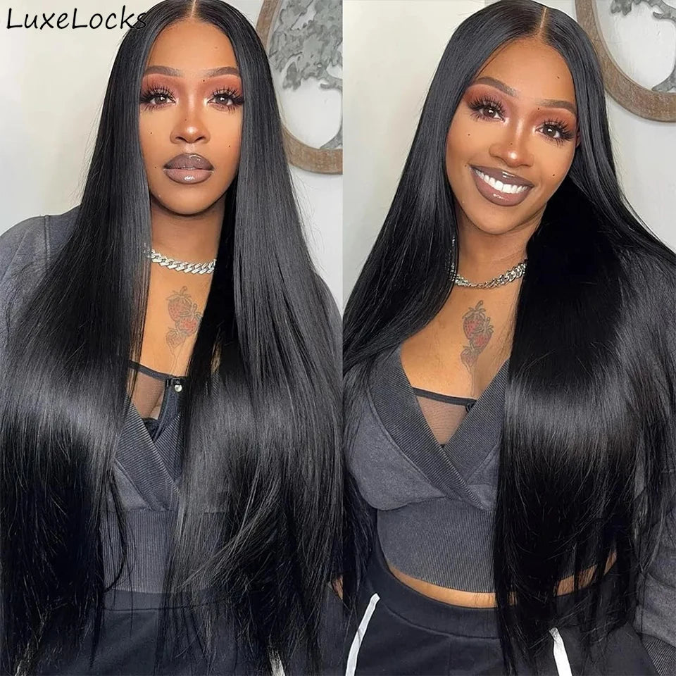 32inch Long Straight Human Hair Wigs 100% Brazilian Remy Hair for Women 4x4 13x4 13x6 Lace Frontal Human Hair Wigs Glueless Wigs