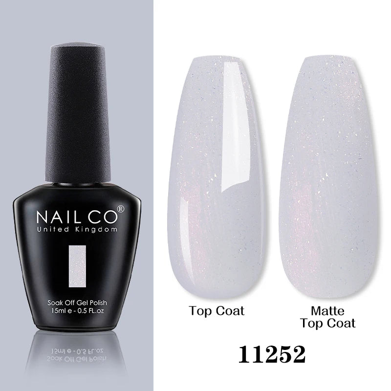 NAILCO 15ML Top coat Base coat Gel nail polish nails art Semi Permanent Lacquer Varnish Hybrid nail supplies for professionals