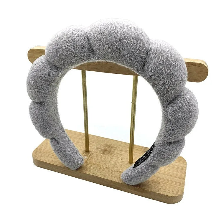 3 Piece Luxury Fiber Spa Headband and Wristband Set - Soft and Comfortable - Face Wash, Makeup Women's Hair Accessories Set