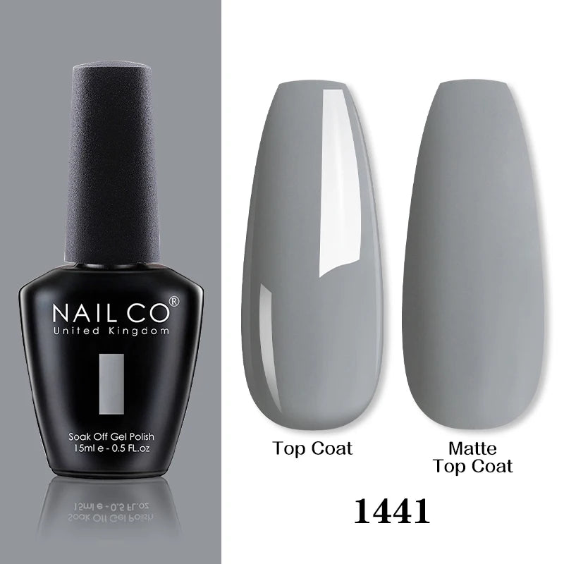 NAILCO 15ML Top coat Base coat Gel nail polish nails art Semi Permanent Lacquer Varnish Hybrid nail supplies for professionals
