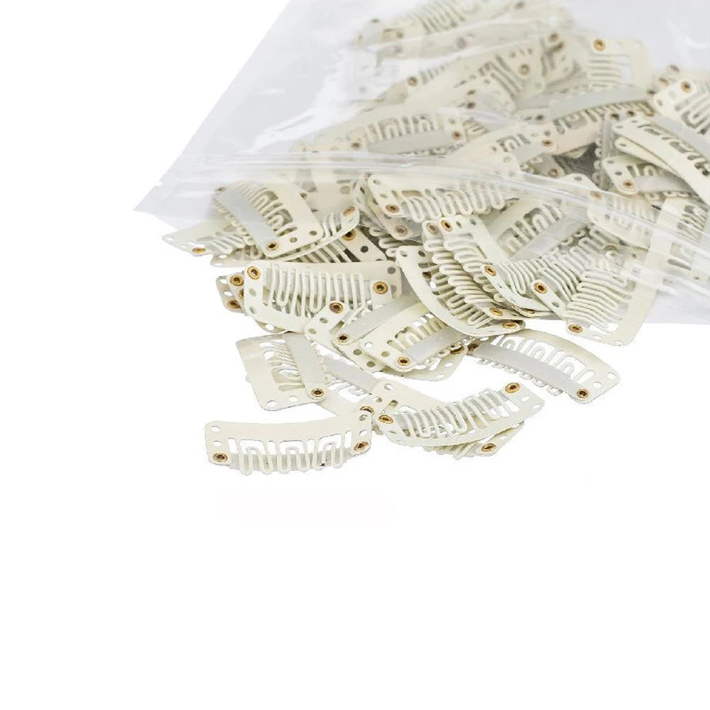 U Shaped Wig Clips Metal Snap Clips for Hair Extensions Barrette Salon Grip Pins Hair Styling Tools Accessory Tool