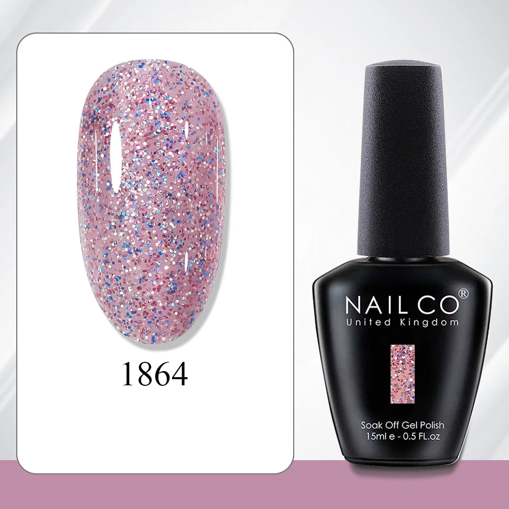 NAILCO 15ml Gel Polish Hema TPO Free Nail Art Semi Permanent UV Varnish Gel Manicure Top Coat Hybrid Gel Glue Nails Supply Ongle