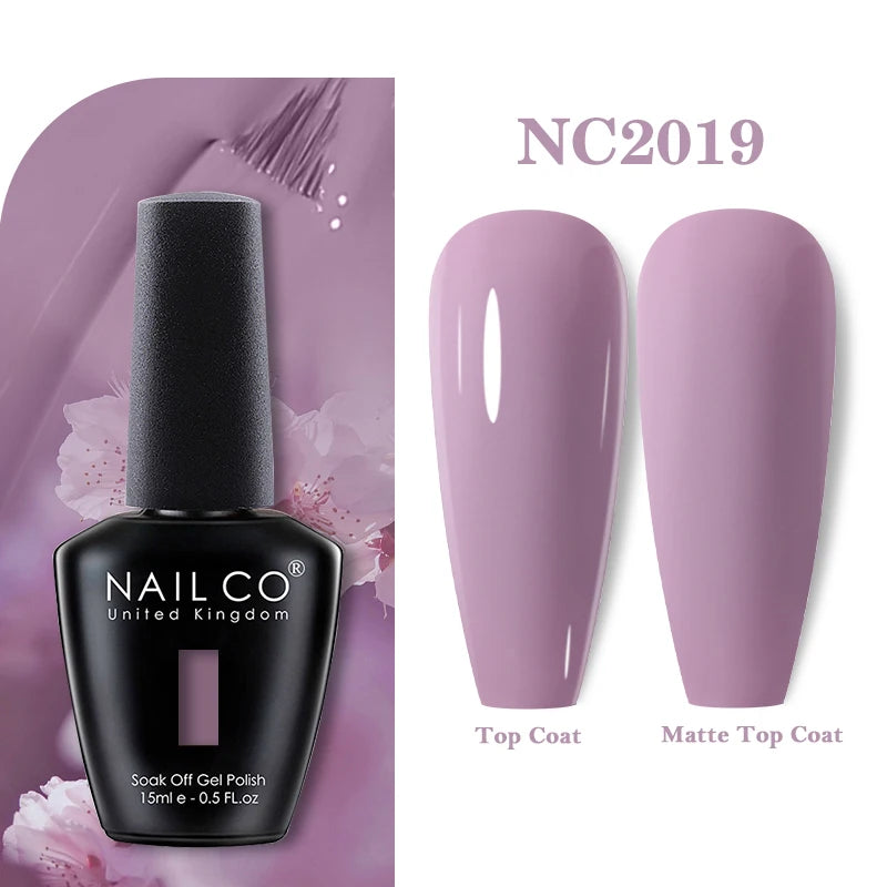 NAILCO 15ML Top coat Base coat Gel nail polish nails art Semi Permanent Lacquer Varnish Hybrid nail supplies for professionals