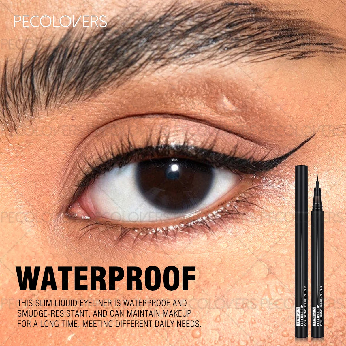 1pc Black Liquid Eyeliner, High Accuracy, Soft Texture & Flexible Tip Design & Long-lasting, Waterproof, 1pc, for All Skin Types