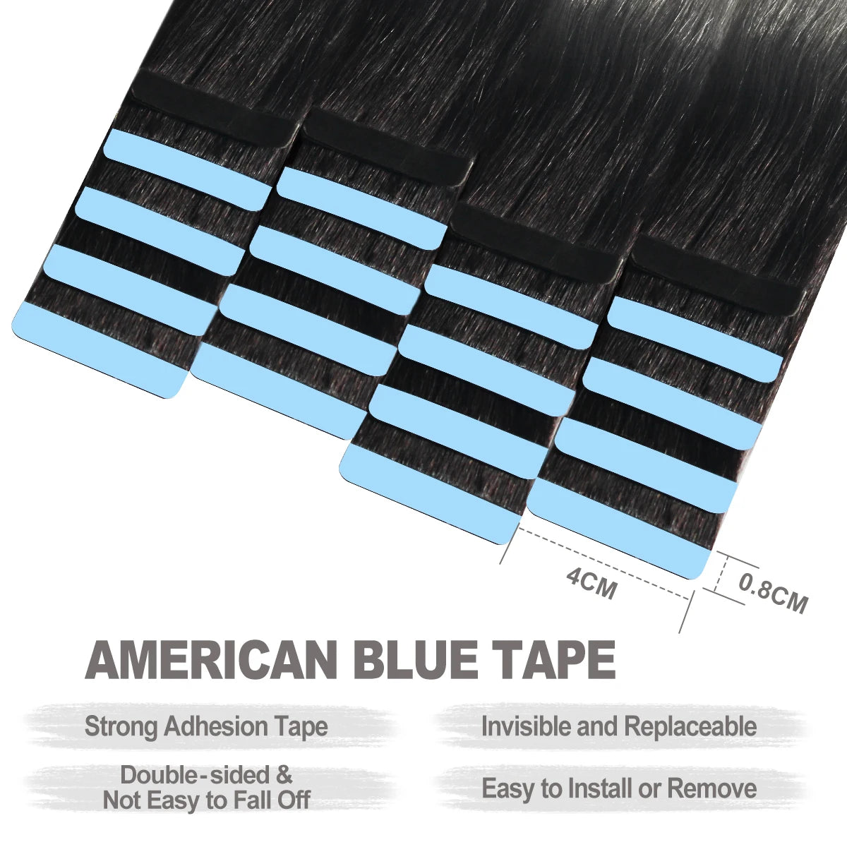 Tape in Human Hair Extensions Brown Seamless Tape in Hair Extensions Skin Weft PU Tape On Hair 12"-24" Machine Remy Tape ins