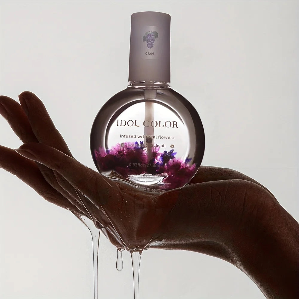 Nail Dry Flower & Cuticle Nutrition Oil, Nail Strengthening Polish, Vitamin Supplement for Preventing Cuticle and Hangnails