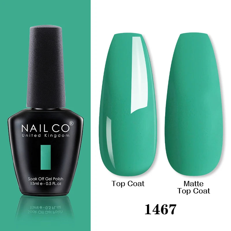 NAILCO 15ML Top coat Base coat Gel nail polish nails art Semi Permanent Lacquer Varnish Hybrid nail supplies for professionals