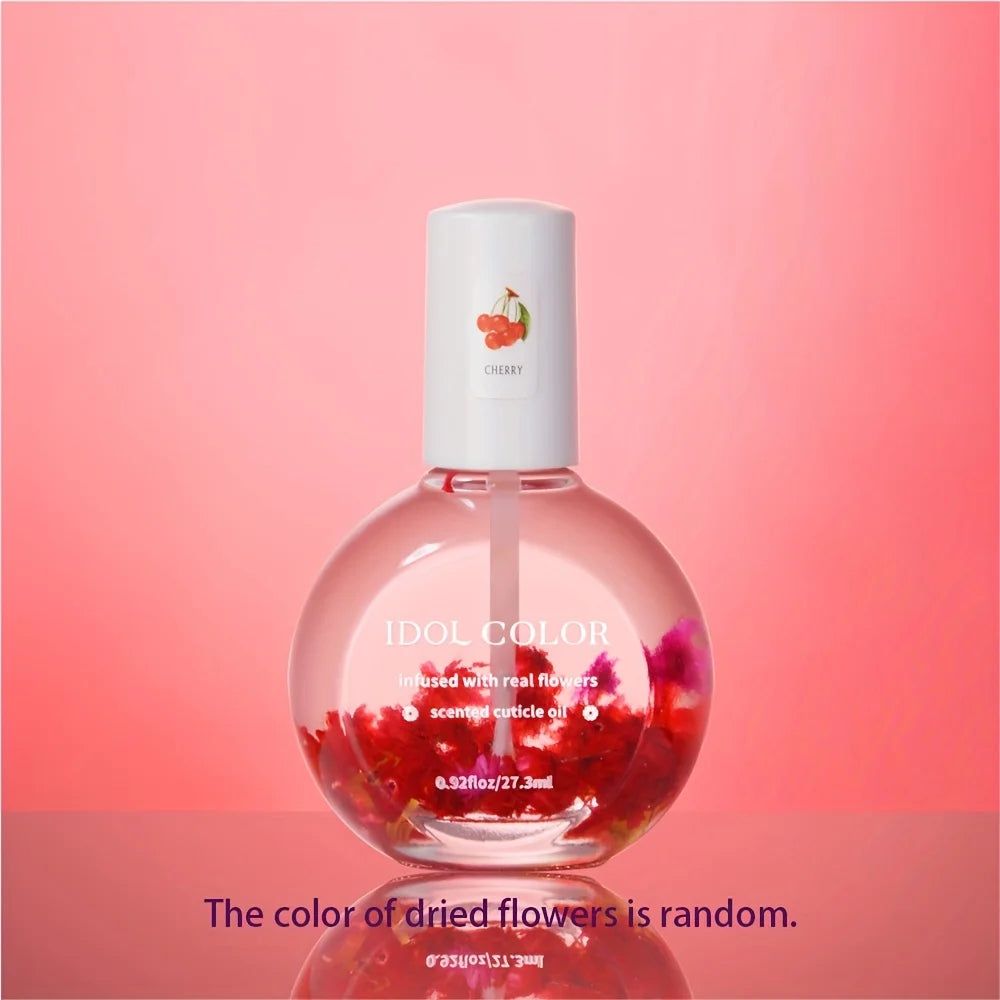 Nail Dry Flower & Cuticle Nutrition Oil, Nail Strengthening Polish, Vitamin Supplement for Preventing Cuticle and Hangnails