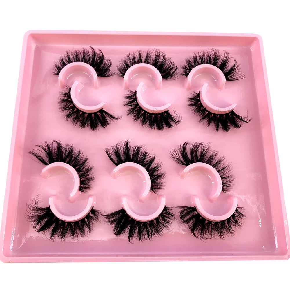 Cat Eye Lashes Realistic Messy Mink Eyelashes Natural long Full Strip Lashes Winged End Eye Elongated Fake Lashes Soft Eyelashes