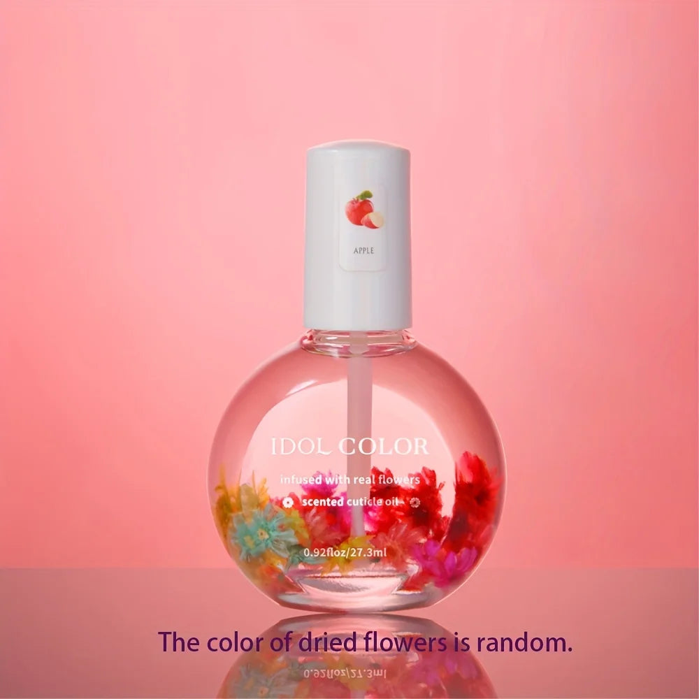 Nail Dry Flower & Cuticle Nutrition Oil, Nail Strengthening Polish, Vitamin Supplement for Preventing Cuticle and Hangnails