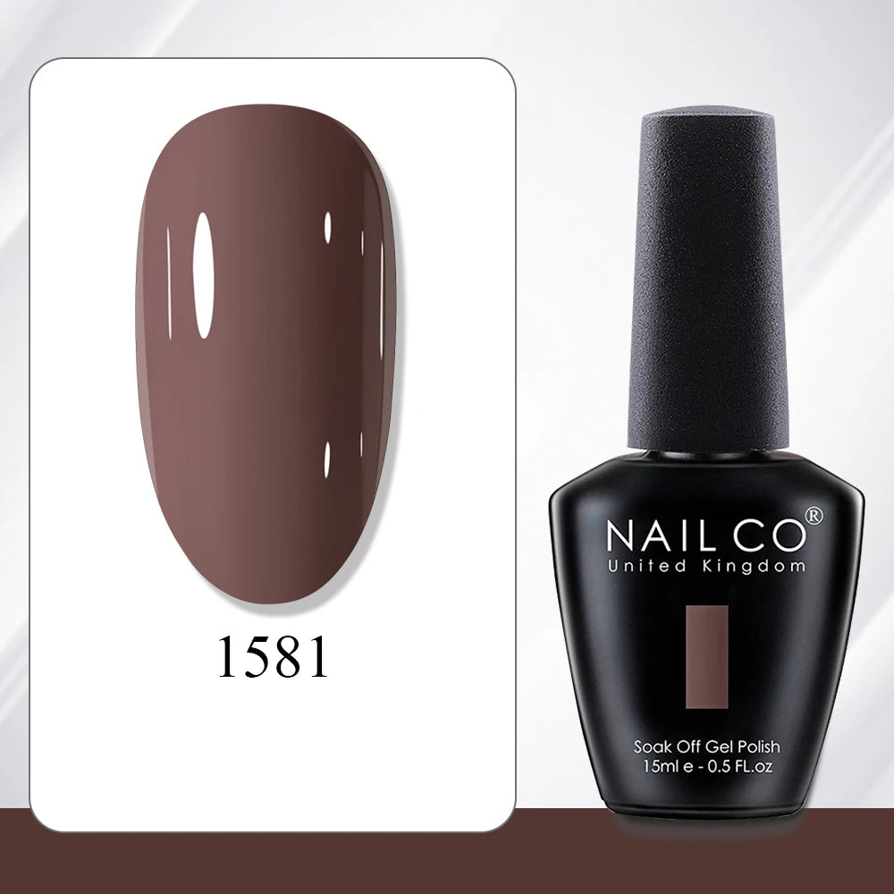 NAILCO 15ml Gel Polish Hema TPO Free Nail Art Semi Permanent UV Varnish Gel Manicure Top Coat Hybrid Gel Glue Nails Supply Ongle