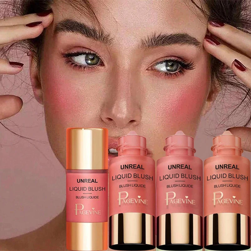 Original Liquid Blush Instantly Hydrating Rouge Face Brightening Blusher Eye Shadow Long-Lasting Cosmetic Ultra Pigmented Makeup