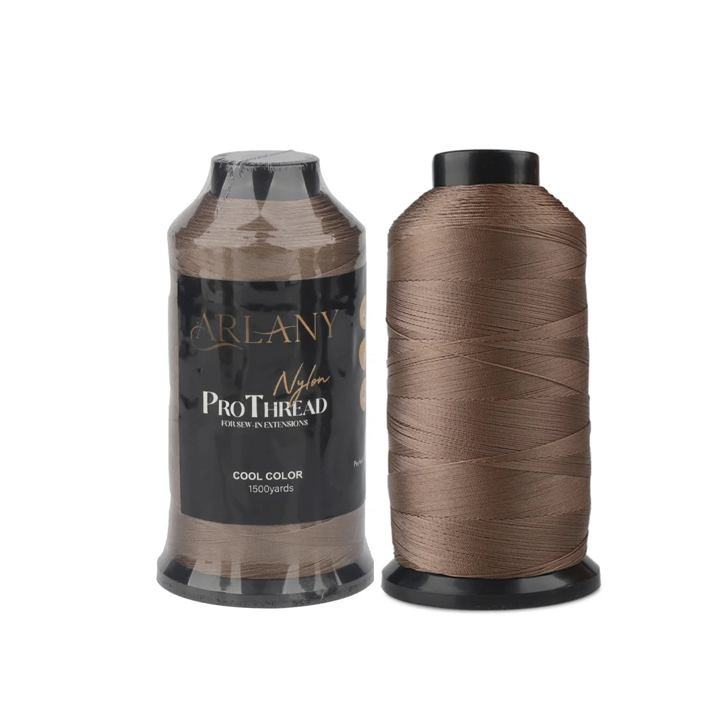 ARLANY Weft Hair Extension Sewing Thread 1500 Yards - Nylon Bonded Thread