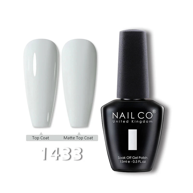 NAILCO 15ml Translucent Gel Nail Polish Semi-permanent Enamels Varnish For UV Nails Art Hybrid LED Nail Gel Transparent Manicure
