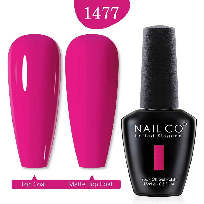 NAILCO Red Colors Series 15ML Nail Gel Polish Nail Supplies Semi Permanent For Nail  Art Manicure Soak Off LED UV Hybrid Varnish