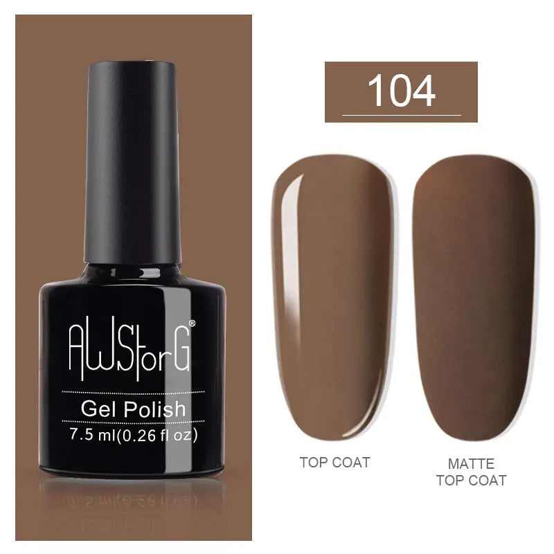 7.5ml Red Glitter Gel Nail Polish Crystal Semi Permanent Soak Off UV Gel Varnish Nail Art Manicure Base Matte Top Coat Vernis