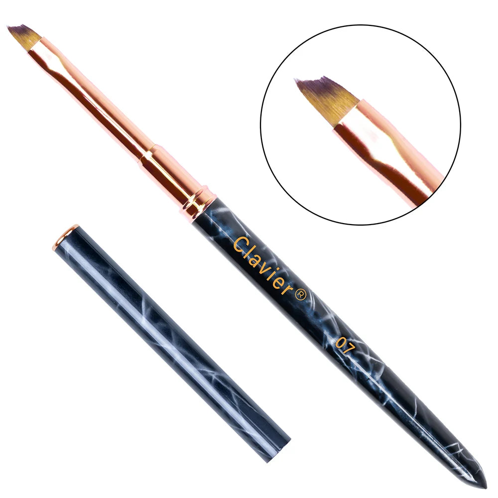 Nail Art Stripes Lines Pen DIY Painting Brush Liquid Powder Acrylic UV Gel Extension Builder Drawing Pen Manicure Tools