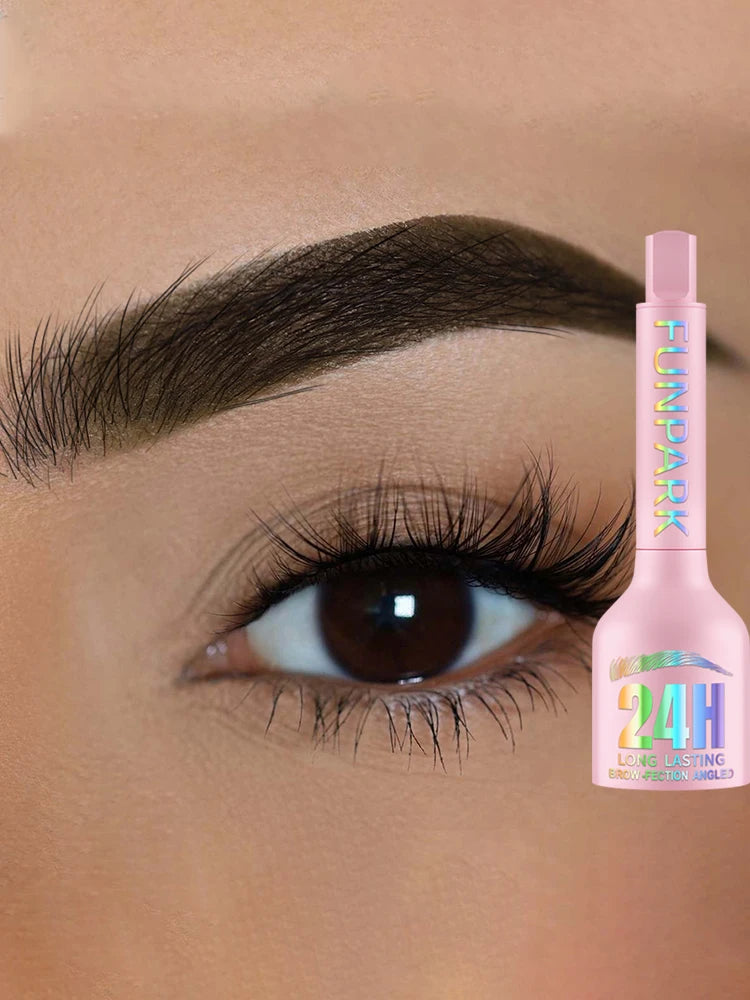 3D Dye Eyebrow Pencil Hairling Anti-smudge Waterproof 3 Colors Black Brown Brush Natural Wild Eyebrow Enhancers Cream Makeup