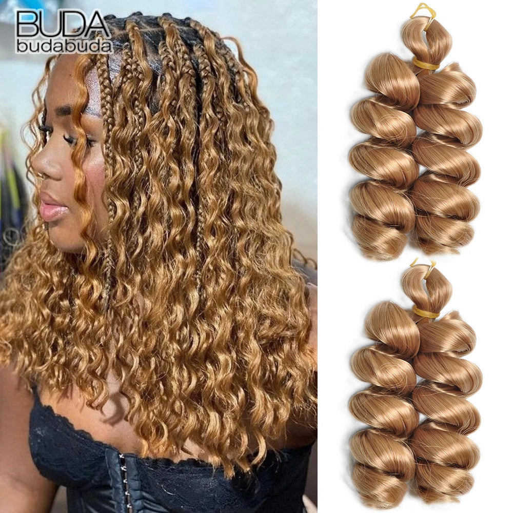 12 Inch French Loose Curly Braiding Hair - Pre-Stretched Crochet Extensions