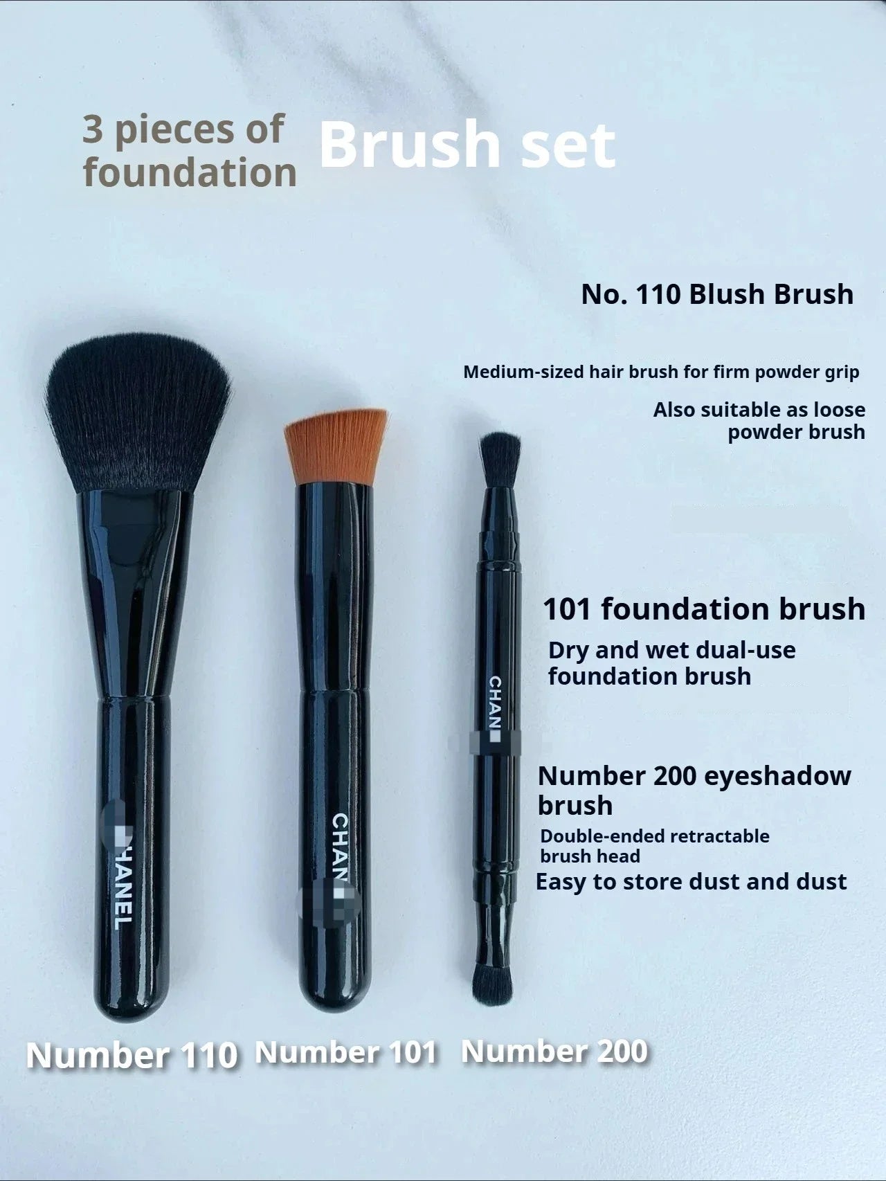 Luxury Makeup Brush Set High end Foundation Blush Eyeshadow Eyeliner Brushes Perfect Gift for Lover Friend Girlfriend Birthday
