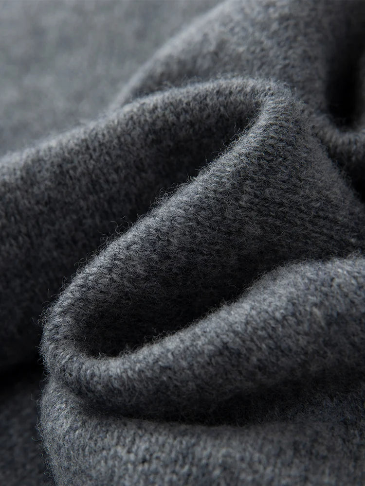 100% Wool Winter Scarf - Knitted Shawl Wrap