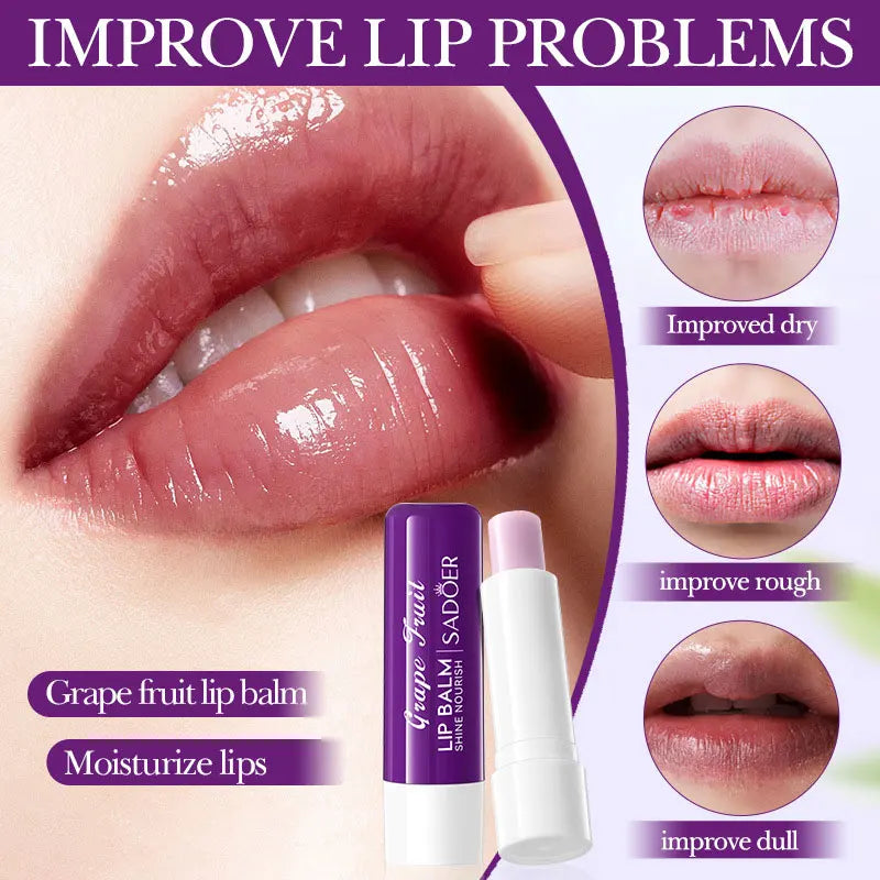 SADOER Cleansing Hydrating Anti-Crack Lip Balm Improves Line Makes Lips Soft, Moisturizing, Smoothing, Nutrition Lip Balm